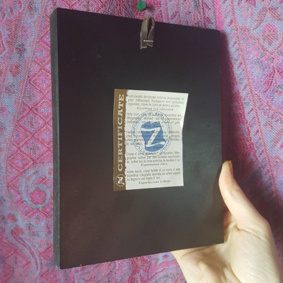 Greek Orthodox Christian Religious Michael Angels Icon Gold Leaf Art Painting - Picture 4 of 7